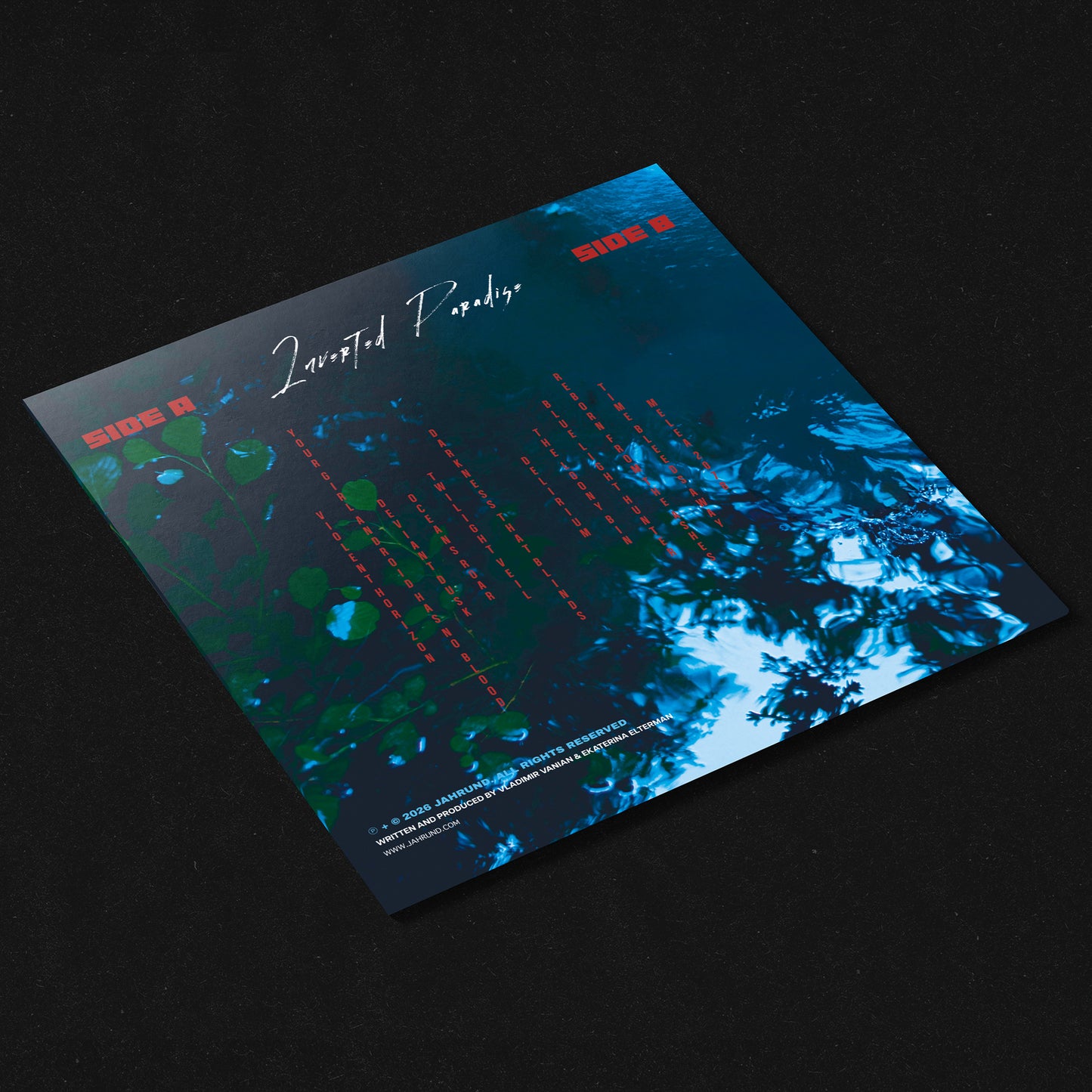 Inverted Paradise - Limited Edition 'Nebula Blue Translucent' 12" Vinyl LP + Lyric Inlay