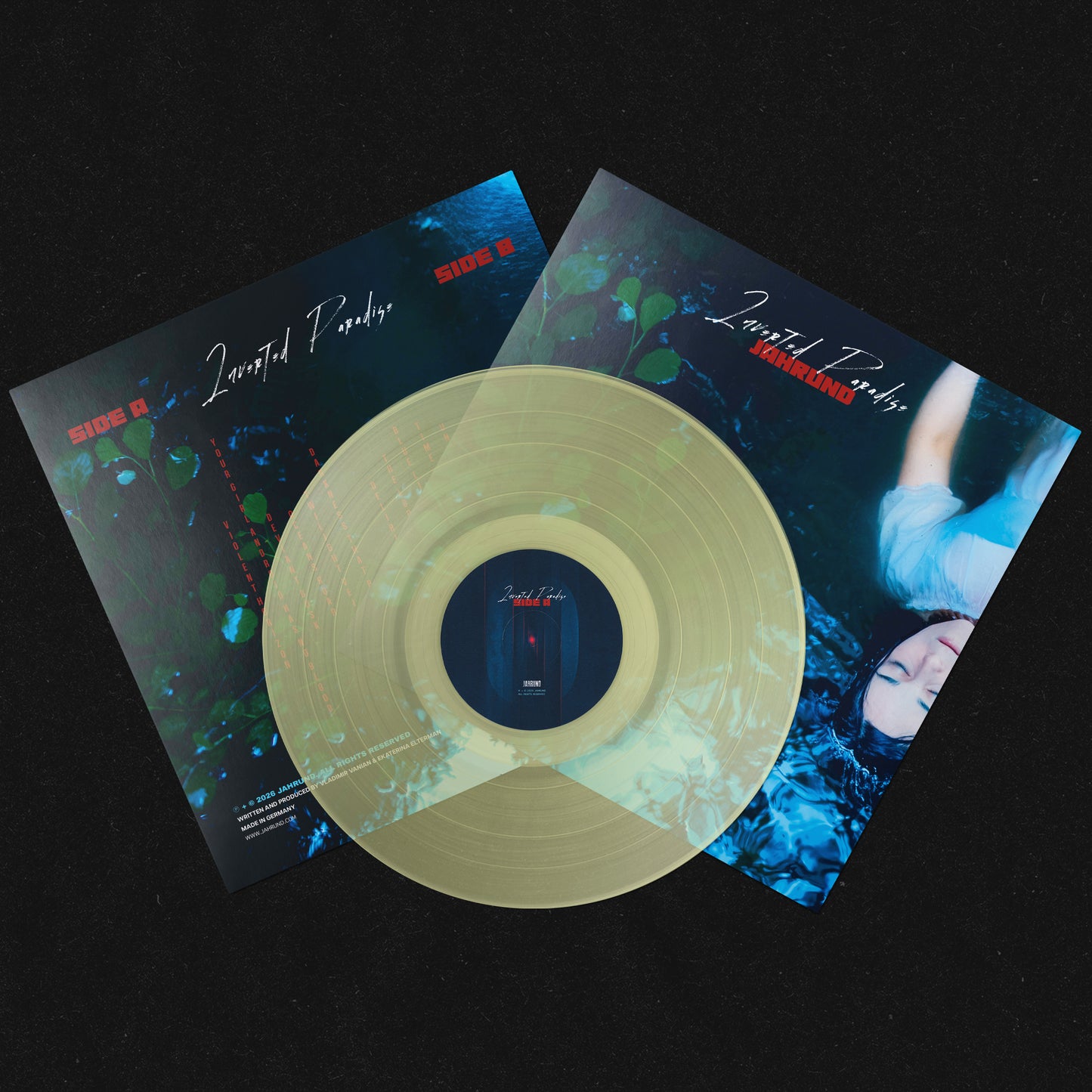 Inverted Paradise - Limited Edition 'Lunar Translucent' 12" Vinyl LP + Lyric Inlay