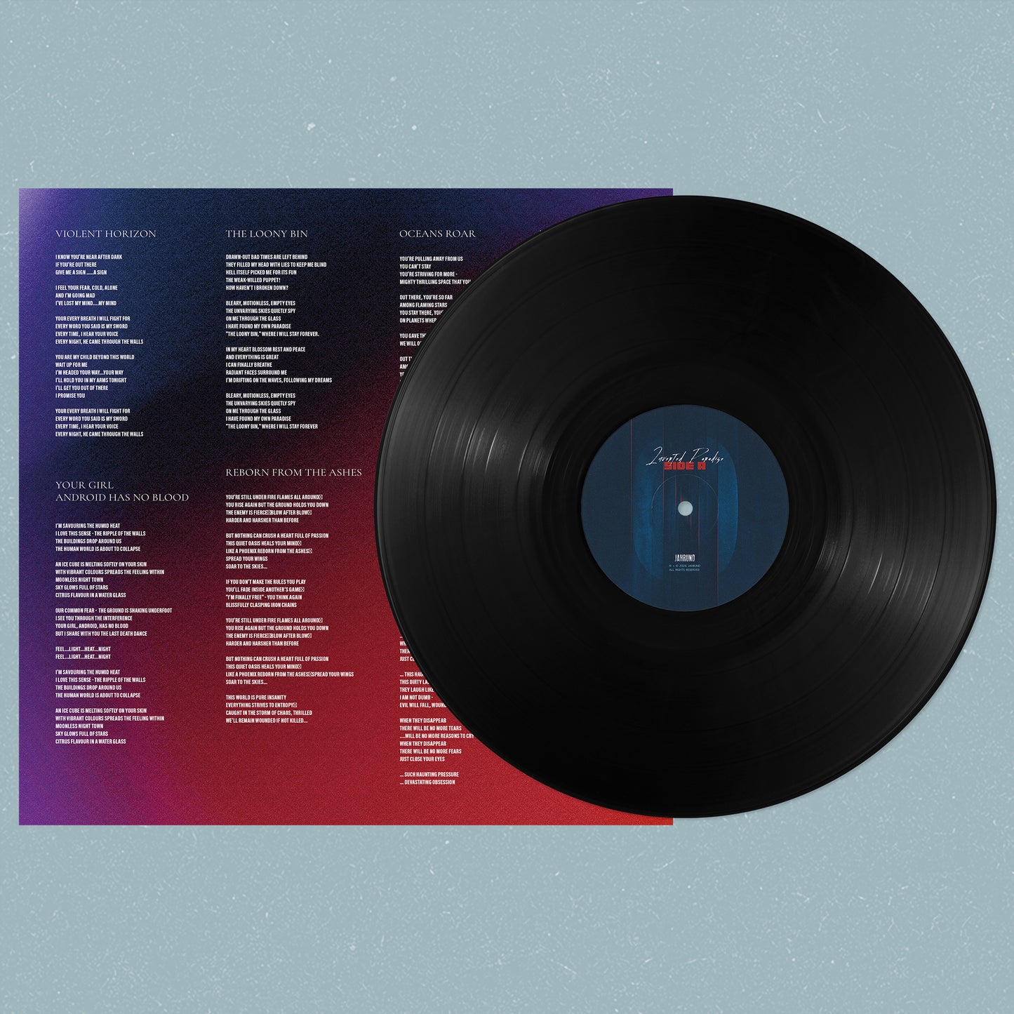 Inverted Paradise - Classic Black 12" Vinyl LP + Lyric Inlay